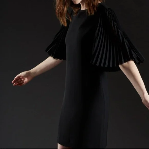 Calvin Klein women’s black sheath dress with flutter sleeve size medium - Picture 12 of 12